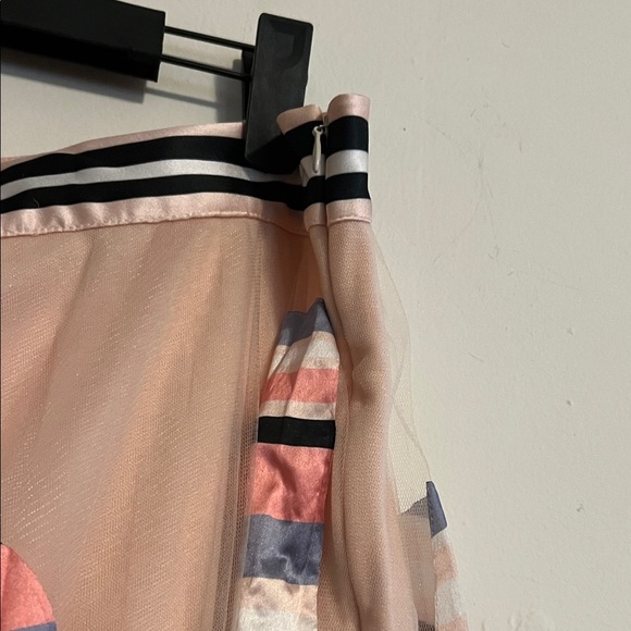 Anthropologie Pink and Blue A-Line Skirt - Picture 3 of 5